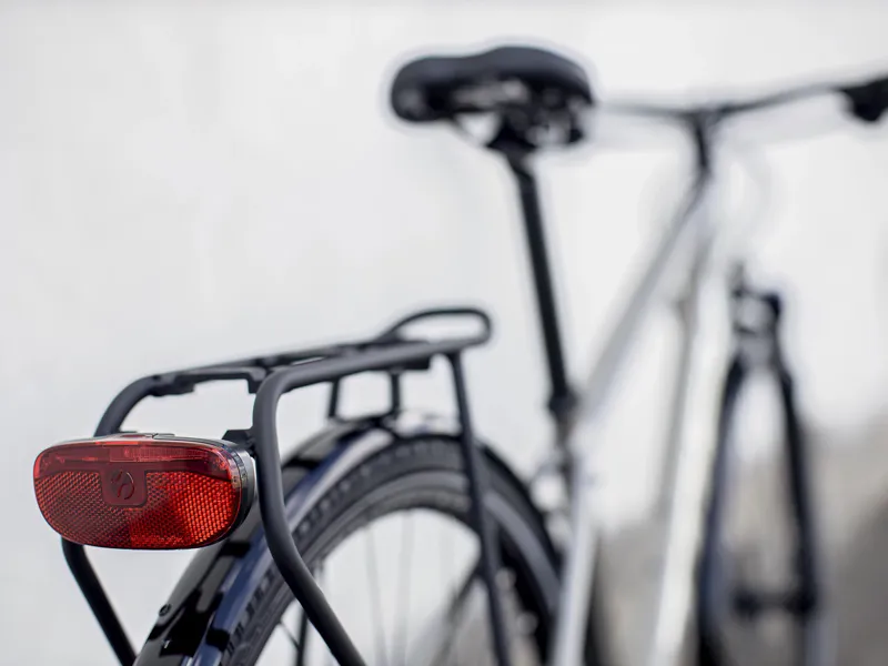 2021 Trek Dual Sport 2 Equipped Hybrid Bike in Silver-5